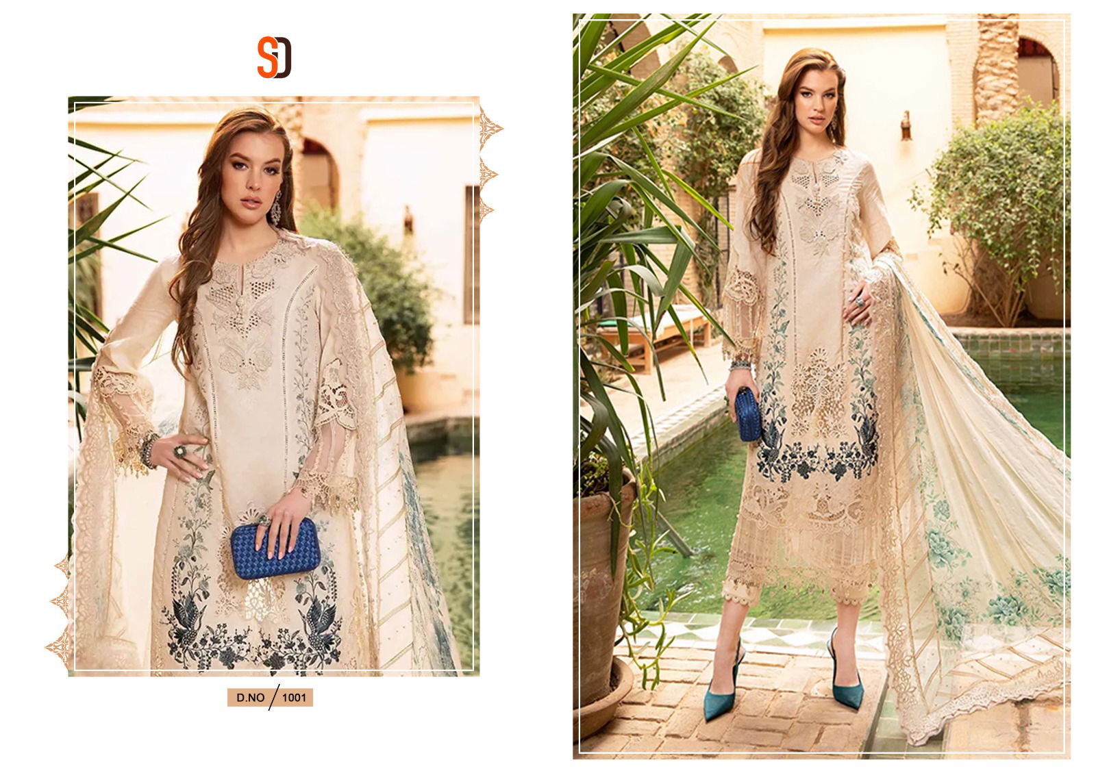 Maria B Lawn Vol 1 Nx By Shraddha Cotton Embroidery Pakistani Suits Wholesale Price In Surat
